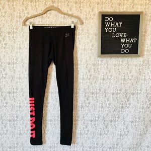 Nike Maroon and Bold Leggings!